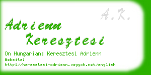 adrienn keresztesi business card